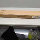 DIY Wood Frame for 20x24 Stretched Canvas Paintings, Retro White Ornate Picture Frame for Vintage Wall Art Prints, No Backboard & Cover, Open Back Canvas Frame for Living Room Decoration