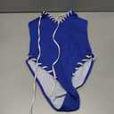 WODECASA Women's V Neck High Cut One Piece Swimsuit Ribbed Criss Cross Tie Back Bathing Suit Monokini, Small