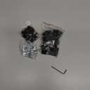 2020 Aluminum Profile Connector Set,20pcs Corner Bracket+40pcs 20 Series M5 T Nuts + 40pcs M5x8mm Hex Socket Cap with Wrench (Black)
