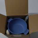 shopwithgreen Unbreakable Kids Bowls -Microwave Dishwasher Safe- Wheat Straw Snack Bowl Sets for Kids and Toddler-4 Bowls and 4 Spoons, Lightweight and Durable, 14 OZ, Coastal Wheat Straw