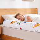 Ceekliybear 2-Pack Premium Foam Bed Bumpers for Toddler, Non-Slip Bed Rails for Toddlers for Twin, Queen, King Beds, Machine Washable Bumpers Cover for Easy CareSize52" x 7" x 5"  Fun Dinosaur, 2