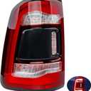 Misakomo LED Taillamps - Brake Tail Lights Compatible with RAM 1500 2019-2024, Replace 55112993AB 55112993AC 55112993AD - LED Driving Reverse Lights Brake Turn Signal Lighting Rear Left Driver Side