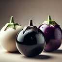 7 x 30+ Seeds Eggplant Round Mix - Vegetable Multicolor