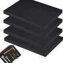 Polyurethane Foam Board - 16 x 12 x 1 inch Cuttable - Organized Toolbox/Camera Storage & Craft Hardware - Cushion Foam Pads (4)