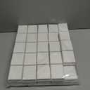 Equsion 50 Pcs Cardboard Small Gift Boxes with Lids White Jewelry Box Necklace Earring Ring Box for Packaging, 2.56x3.15x1.18 Inch