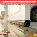 Garage Door Seals Bottom Rubber - Jobon 18 Ft Heavy-Duty Garage Door Weather Stripping Bottom Seal with Pre-drilled Aluminum Track Retainer Kit, Easy Installation for Home & Commercial