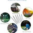 Aluminum Tent Poles Replacement, Black Pre-Assembled Tent Pole, 7001 T6 Heated Camping Tent Rod