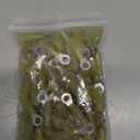 100PCS Yellow 1/4" Heat - Shrink Ring Connectors, AWG 12-10 Gauge Tinned Red Copper 0.7mm Ring Terminals Connectors  an Efficient and Reliable Electrical Connection