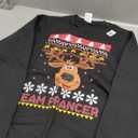 Team Prancer Santa Reindeer Ugly Design Product Sweatshirt, Size S