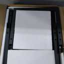 LELELINKY 3 Tier End Table,Record Player Stand with Storage Up to 100 Albums,Turntable Stand for Vinyl,Brown Records Shelf for Living Room Bedroom (Medium)