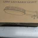 Karjoefar LED Barn Light, Dusk to Dawn Outdoor Lighting with 120W 15000LM 6500K Daylight, IP65 Waterproof Outdoor Security Lights for Garage Yard Street Warehouse Use