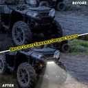 Front Grille with LED Light Bar for Polaris Sportsman XP 1000 850 17-25, Front Fascia Mesh Grille with LED Light Bar for Polaris Sportsman XP 1000 850 SP 850 ACE 900 2017-2025 Accessories