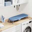 APEXCHASER Ironing Board Small with Iron Holder, Tabletop Small Iron Board with 2 Heat Resistant Ironing Covers, Portable Tabletop Ironing Board with Non-Slip Feet for Home Travel Use