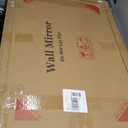 Black Bathroom Mirror 24x36 Inch, Rectangle Wall Mirrors with Tempered Glass for Living Room Bedroom or Entryway, Vertical & Horizontal Hanging