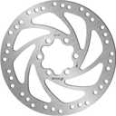 BUCKLOS 140mm 160mm 180mm 203mm MTB Disc Brake Rotor with 6 Bolts, Bicycle Brakes Stainless Steel Rotors M5 Screws, Opposite Hole Distance 44mm, fit Mountain Road Bikes MTB BMX