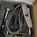 Brushed Nickel Kitchen Faucet with Pull Down Sprayer, Stainless Steel Spring Commercial Kitchen Sink Faucet with 10Inch Deck,1 or 3 Hole Installation for Farmhouse, RV Camper, Laundry & Utility Sink