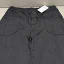 Womens Casual High Waist Straight Leg Pants Stretchy Button Business Dress Work Pocket Trousers, Size XL