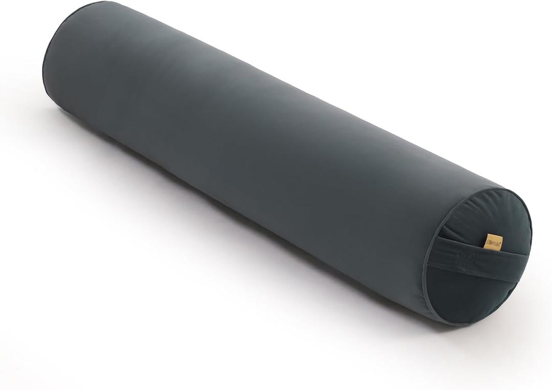 Body Pillow for Adults,Long Round Pillow,Big Cylindrical Pillow,Large Full Bolster Pillows for Side Sleepers (Charcoal Gray, 39.37"*7.87")