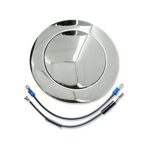 Chrome Aluminum Smooth Horn Button For GM 1967-1994 9 Holes Steering Wheel