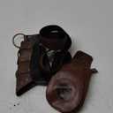 Berenlu 3 PCS Renaissance Accessories, Viking Belt, Medieval Vintage Belt Pouch & Leather Bracers for Halloween LARP Cosplay (Brown)