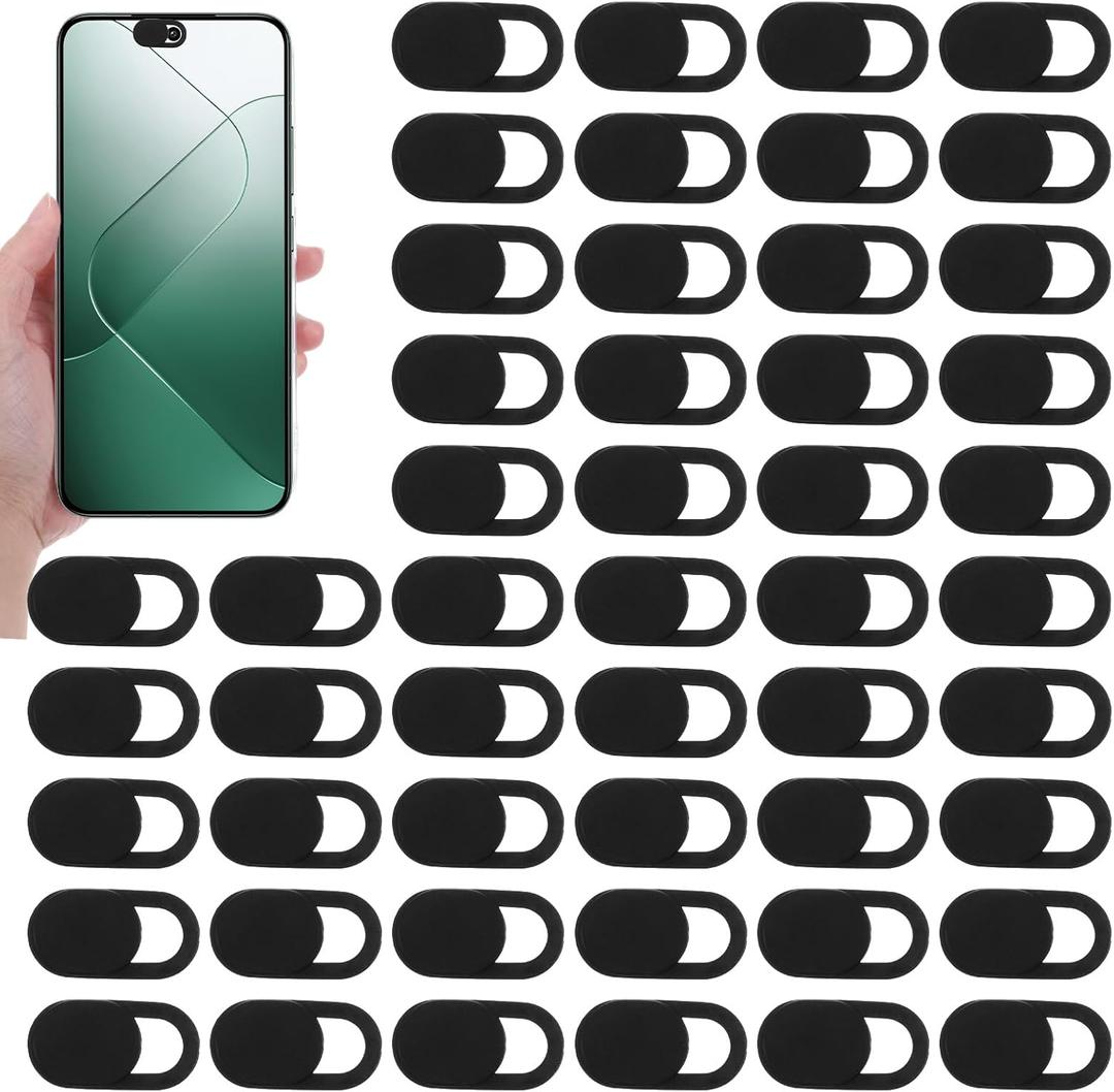 50 Pcs Camera Cover Slide, Ultra-Thin Privacy Protector for Laptop, Phone, Computer - Universal Webcam Protector & Laptop Sticker Covers, Camera Blocker and Lens Cover