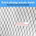 33 X 18 Ft Oval Swimming Pool Leaf Net Cover,Pool Winter Cover Mesh Cover with 12 Pcs Large Metal Clips, Pool Safety Net Fits 15x30 Above Ground Pools, Keeps Leaves Out of Your Pool