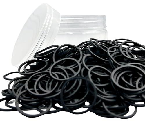 Black Rubber Bands, Size 10 rubber band 1 inch Elastic Rubber Band, 300 Pcs small rubber bands for Office, School, Home, Stationery Supplies