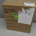 Single Serve Coffee Maker for K-Cup and Ground Coffee, Fast Brew, 6-12 oz Brew Sizes One Cup Coffee Machine Fits 5.5" Mugs, One-Button Small Coffee Maker, Descaling Reminder,Black,9.45 Inches