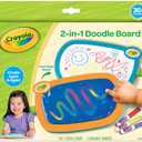 Crayola 2-in-1 Doodle Board for Toddlers, Squishy & Erasable Drawing Tablet, Educational Toddler Toy, Travel Activity, Sketching Pad, Gift for Kids, Small