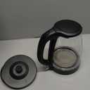 COMFEE' Electric Kettle, 1.7L Hot Water Boiler, 1500W Fast Boil, Glass Electric Tea Kettle with LED Indicator, Auto Shut-Off and Boil-Dry Protection, BPA Free (1.8 Quarts, Deep Black)