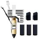 Compatible with Elegoo Centauri Carbon Hotend, Pre-Installed 0.4mm Hardened Steel Nozzle, Extruder kit, Heat Sink Installed, Comes with 2 Silicone Socks and 2 Nozzle Wipe