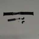 V-MORO Resin Strap Compatible with Apple Watch Band 41mm/40mm/42mm/38mm Series 11/10/9/8/7/6/5 Women Men Fashion Lightweight Wristband with Metal Buckle,iWatch Series 4/3/2/1/SE 2/SE (Black)