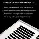 Steel Return Air Grill,Return Air Vent Cover (Duct Opening) Cold Air Return Vent Cover for Wall or Ceiling (30"W x 6"H Duct Opening)