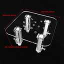Protein Skimmer Stand, Clear Protein Separator Bracket Adjustable Height Acrylic Protein Skimmer Bracket Heightening Accessories for Aquarium Fish Tank