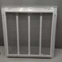 20"Wx20"H Return Air Grille [Duct Opening Size] Return Vent Cover for Wall or Ceiling,Steel Return Air Grill Removable Face/Door for 1 Inch Filters (20"W x 20"H [Duct Opening])