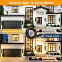 Dusk to Dawn Outdoor Wall Sconces, Modern LED Garage Light Fixtures, 24 Inches