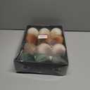 Christmas Tree Ornaments Set Velvet Balls, 12pcs Shatterproof Christmas Bulbs Ornaments for Xmas Tree Decorative Hanging, Vintage Flocked Decoration, 78mm, 3.15 in, Multicolor Green Brown Neutral