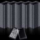 100 Pcs 1 oz Silver Bar Case Holder, Clear Acrylic Silver Bar Holder, Capsule Storage Container Box for 1 Ounce Bullion & SilverBar