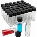 100Pcs Leakproof Glass Vials - Small Liquid Sample Storage (2ml, Clear)
