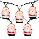 10 Light Santa Head Light Set -  Christmas Santa Claus Decorations String Lights with 10 Santa Claus Decorations Lights, Santa Claus Novelty Fairy Lights for Party Kid's Room Xmas Tree Decor