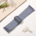 Wepro Stretchy Solo Loop, Compatible with Apple Watch Band 38mm 40mm 41mm 42mm 44mm 45mm 46mm 49mm for Women Men, Soft Nylon Elastic Breathable Strap for iWatch Series SE 10 9 8 7 6 5 4 3 2 1 Ultra (Blue Grey)