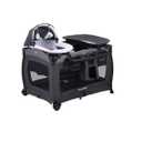 Pamo Babe Deluxe Nursery Center, Foldable Playard for Baby & Toddler, Bassinet, Mattress, Changing Table for Newborn(Black)