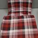 Woolrich Cotton Sheet Set Cottage Charms Print, 100% Cotton Flannel Sheets Warm & Fuzzy Bedding Set Queen Size Sheets, Fitted Pocket Fits Up to 14" Mattress, Queen Red Plaid, 4 Piece