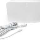 20-Foot Power Cord Compatible with Sonos Five, Sonos Play 5, Sonos Beam, Sonos Ray, Sonos Arc, Arc Ultra, Sonos Amp, Sonos Playbase, Sonos Sub Gen 3 and Sonos Sub Mini - White