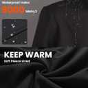 DURAWERK Softshell Jacket Mens Fleece Jacket Water Resistant Jackets Work Jackets for Men Tactical Jacket Windbreaker (Black, XL)