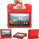 DJ&RPPQ 8in Tablet Case for Kids, Shockproof Kid-Proof Cover for 8 inch Tablet-Red