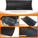Hisencn 23"- 35" Adjustable Ash Pan/Drip Pan for Chargriller 5050 5072 5650 2121 2123 2222 2823 2828 3070 200157 Charcoal Grills, River Charcoal Grill, Charbroil 17302056, with 2 Pack Hangers