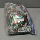 33 Ft Christmas Tinsel Garland Shiny Thick Red & Green with Snowflake Design Twist Hanging Xmas Tree Decorations Metallic Foil Garland for Christmas Birthday Holiday Indoor Outdoor Party Supplies