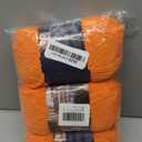 3 Pcs Chenille Yarn for Crocheting - Chunky Blanket Yarn for Hand Knitting - Velvet Yarn for Amigurumi Crochet, Fluffy Soft Yarns Weight 300g/10.59oz, Length 360m/393.6yard (Orange)