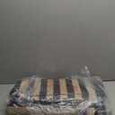 Lahome Modern Geometric Easy Jute Outdoor Rug, 5x7 Patio Living Room Rug Large Black Carpet for Bedroom, Farmhouse Washable Indoor Outdoor Carpet for Dining Room Backyard Deck (Black/Nature Border)